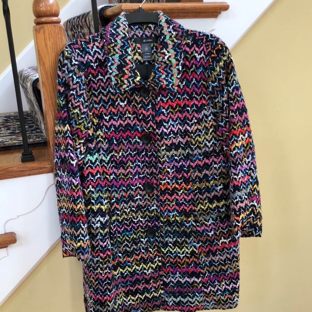 Ali Miles coat/jacket, NWOT, size L, lined, long sleeves, pockets
